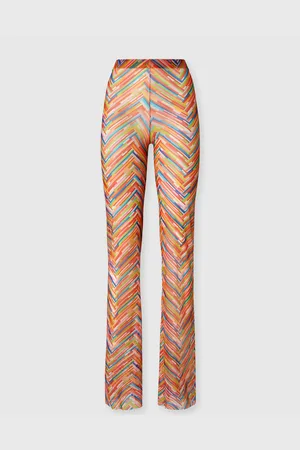 Missoni Pantaloni dritti in tulle stampato, Donna