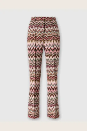 Missoni Pantaloni classici motivo zig zag con fondo crop, Donna