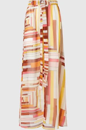 Missoni Gonna copricostume lunga in seta stampata con chiusura frontale, Donna