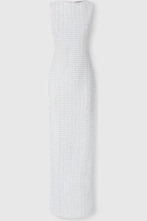 Missoni Abito lungo senza maniche in viscosa lamé motivo pizzo, Donna