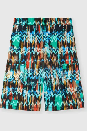 Missoni Shorts cargo in 100% cotone con stampa zig zag, Bambino