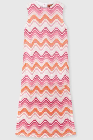 Missoni Abito lungo in misto viscosa motivo chevron, Bambina