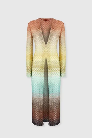 Missoni Cardigan lungo in pizzo e lamé, Donna