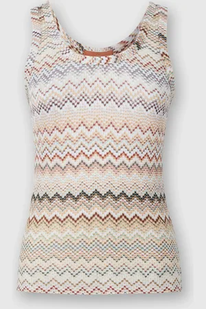 Missoni Canottiera in viscosa zig zag dégradé, Donna