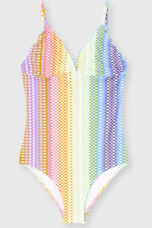 Missoni Costume intero stampa a quadretti, Bambina