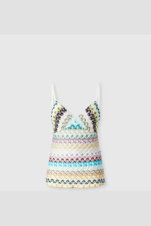 Missoni Top in pizzo senza maniche, Donna