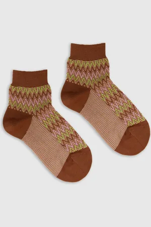 Missoni Calzini corti misto cotone zig zag, Donna