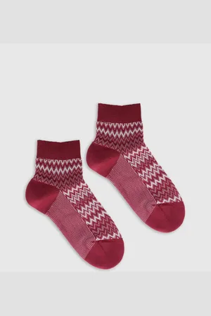 Missoni Calzini corti misto cotone zig zag, Donna