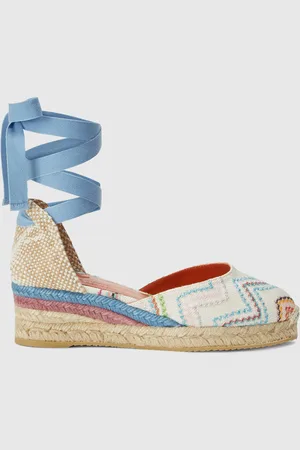 Missoni Espadrillas con motivo zig zag e nastri regolabili, Donna