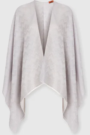 Missoni Mantella in misto viscosa con dettagli luminosi, Donna