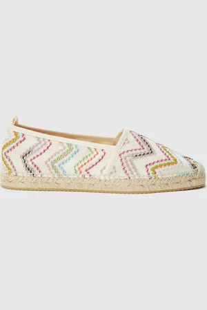 Missoni Espadrillas motivo zig zag e suola in corda, Donna