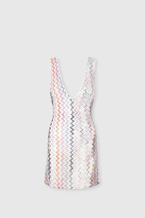 Missoni Copricostume corto con scollatura a V e paillettes, Donna