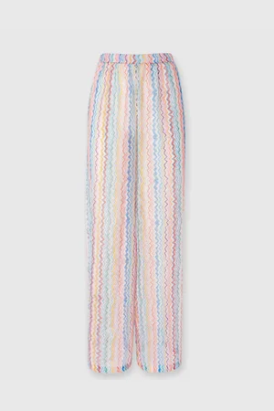 Missoni Pantaloni palazzo con motivo a zig zag, Donna