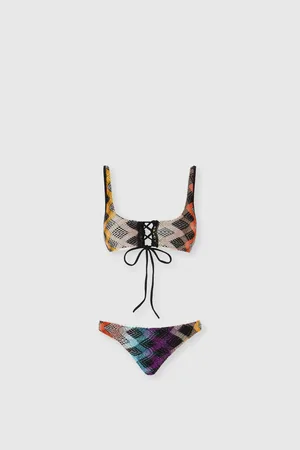 Missoni Bikini brasserie con lacci frontali, Donna