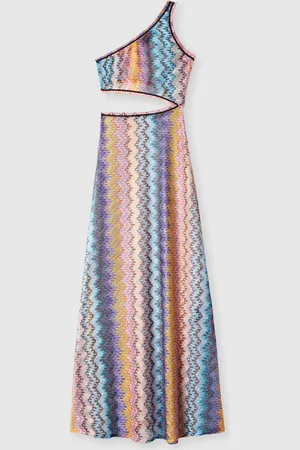 Missoni Copricostume lungo monospalla con dettaglio cut-out, Donna