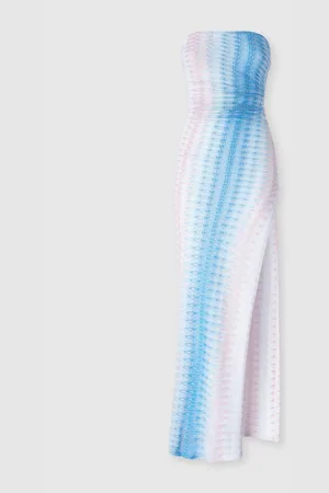 Missoni Copricostume lungo con scollo dritto, Donna, Blu & Rosa