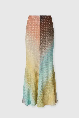 Missoni Gonna lunga svasata in pizzo dégradé, Donna