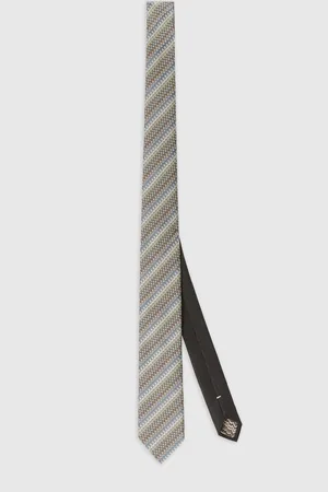 Missoni Cravatta con ricamo chevron, Uomo