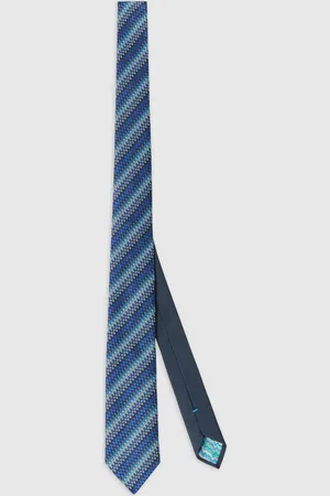 Missoni Cravatta con ricamo chevron, Uomo