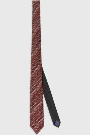 Missoni Cravatta in 100% seta ricamo zig zag, Uomo