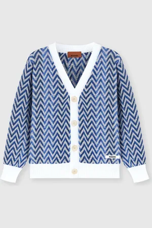 Missoni Cardigan con lavorazione a maglia chevron, Bambino