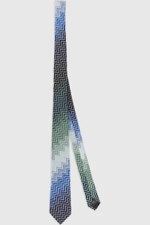 Missoni Cravatta 100% cotone zig zag degradè, Uomo