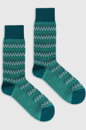 Missoni Calzini corti misto cotone zig zag, Uomo