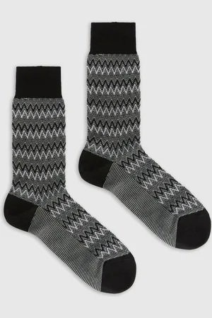 Missoni Calzini corti misto cotone zig zag, Uomo