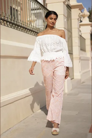 Luna Llena PANTALONE PALAZZO FLOREALE