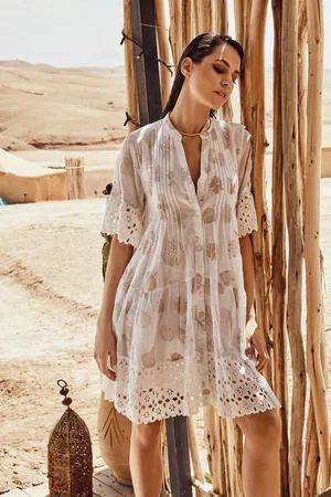 David Beachwear ABITO DETTAGLI IN PIZZO PREGIATO
