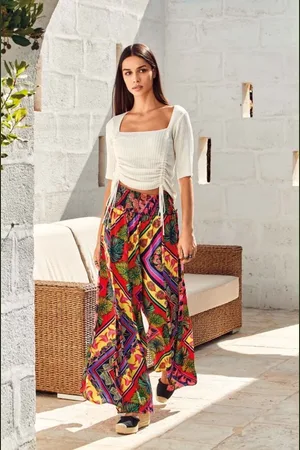 ICONIQUE PANTALONI PALAZZO POP