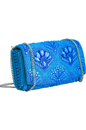 ICONIQUE POCHETTE DI PERLINE CON TRACOLLA