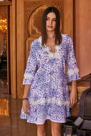 David Beachwear ABITO FANTASIA FLOREALE BLU MARINO