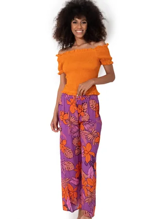 VACANZE ITALIANE PANTALONI PALAZZO FLOREALE