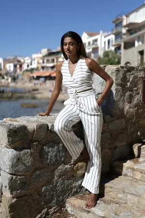 Luna Llena PANTALONE A RIGHE CON LACCIO