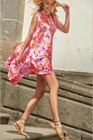 David Beachwear ABITO SMANICATO A FIORI