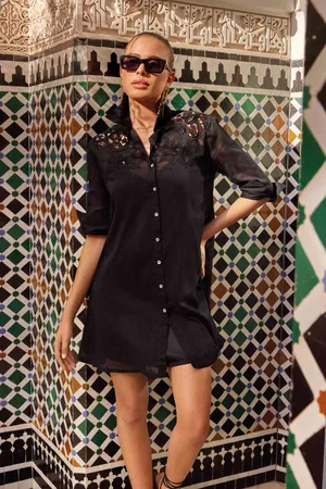 ICONIQUE ABITO CAMICIA MERLETTI E TRASPARENZE