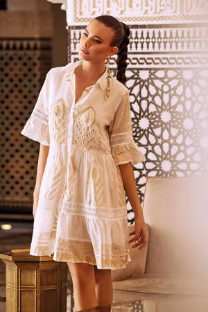 ICONIQUE ABITO CAMICIA CON INTARSI RACHEL