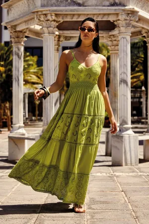 David Beachwear ABITO LUNGO IN PIZZO PREGIATO CLORI