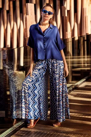 ICONIQUE PANTALONI GAMBA LARGA LIZZIE