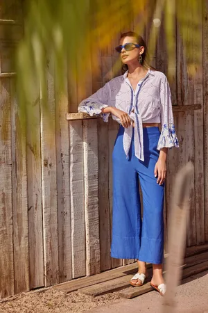 ICONIQUE PANTALONI GAMBA LARGA KAI