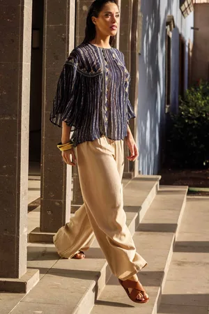 David Beachwear PANTALONI IN LINO GIOIA