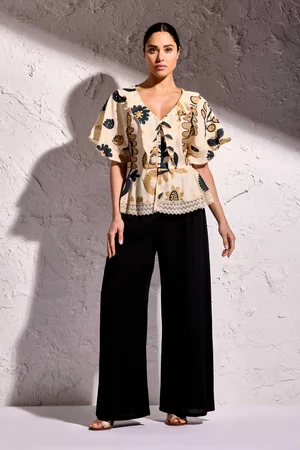 David Beachwear PANTALONI IN LINO GIOIA