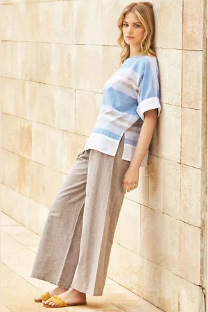 ICONIQUE PANTALONI PALAZZO LINO