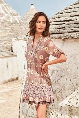 David Beachwear ABITO CON INSERTI IN PIZZO