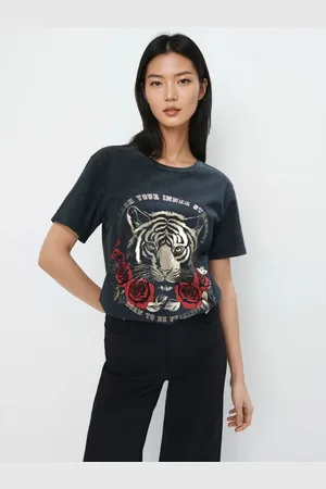 Mohito T-shirt in cotone con stampanero