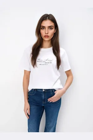 Mohito T-shirt in cotone con stampabianco