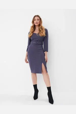 Mohito Vestito midi con cinturasteel blue