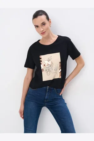Mohito T-shirt in cotonenero