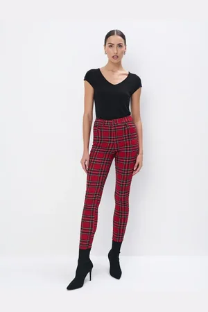 Mohito Pantaloni a quadrirosso